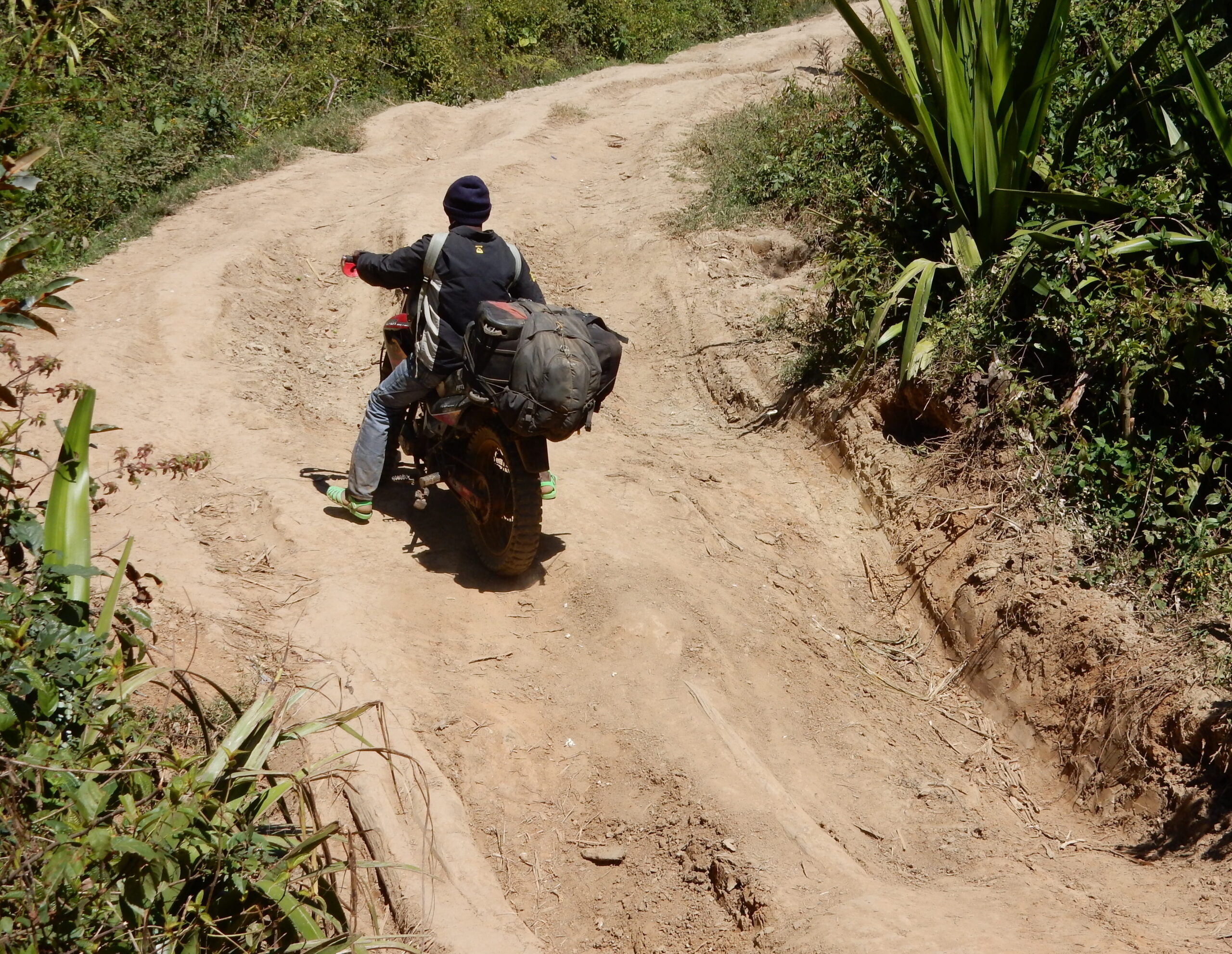 Off-road track through remote Malagasy landscape