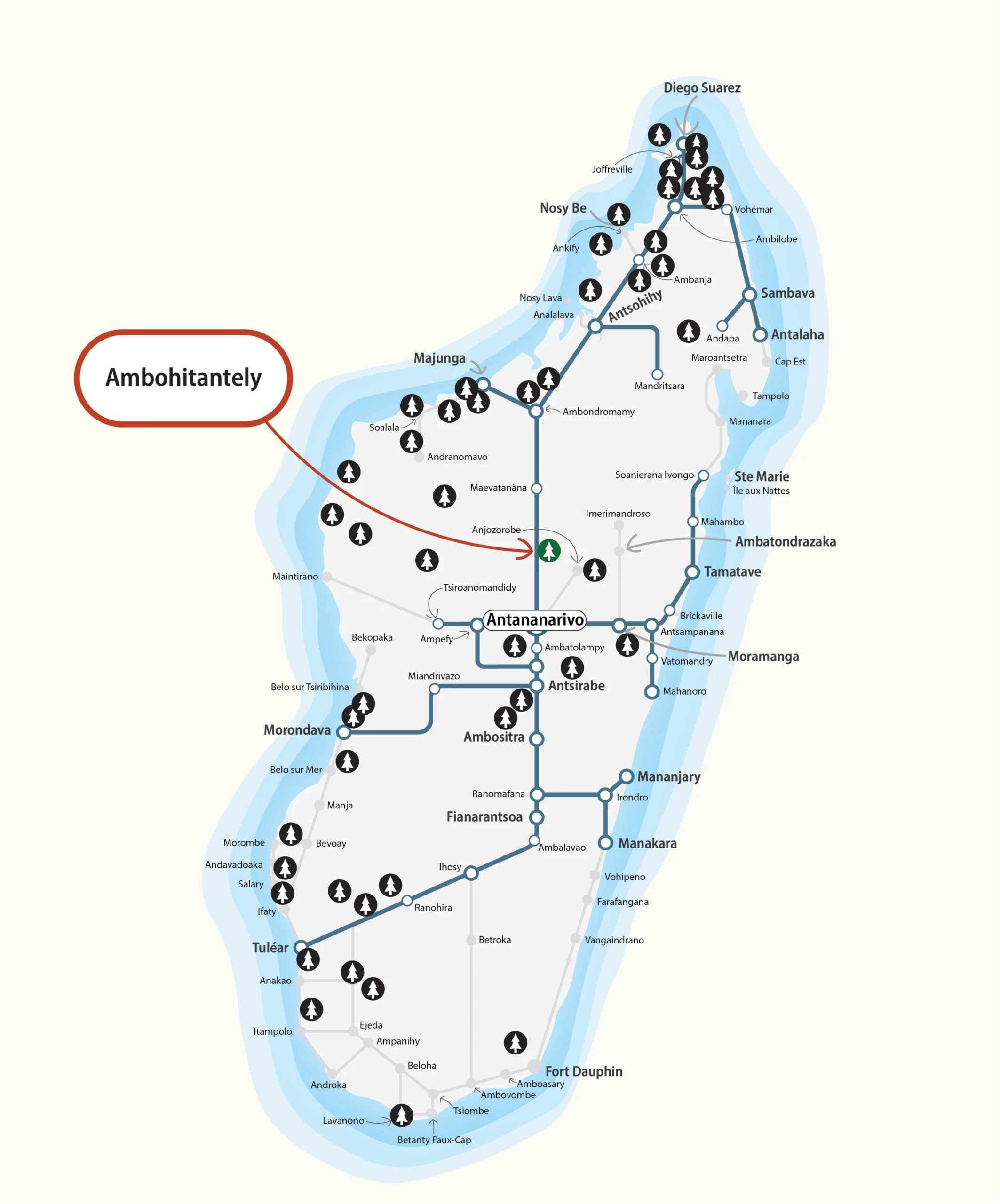 National Parks Map - Ambohitantely Special Reserve