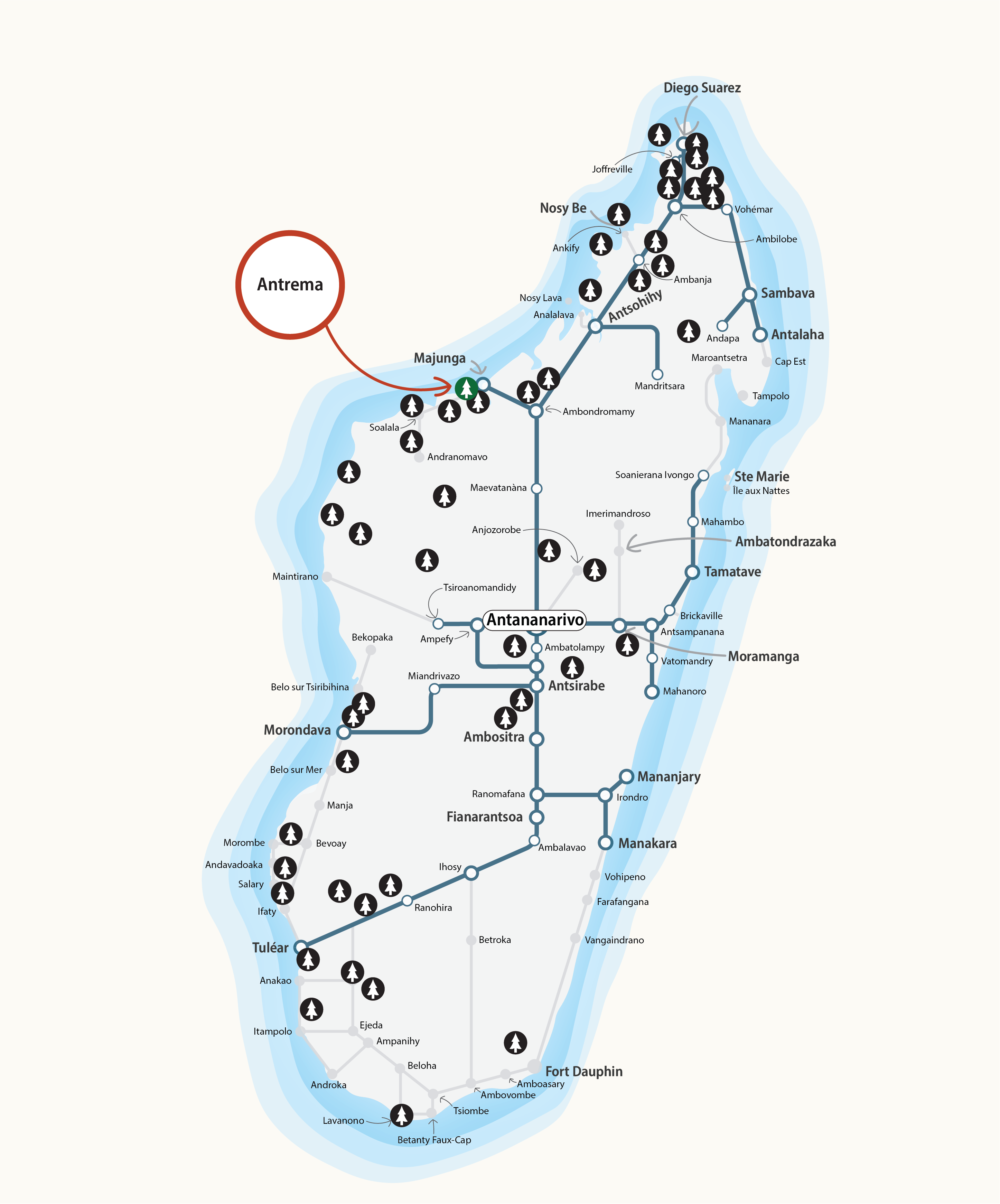 National Parks Map - Antrema Biocultural Site