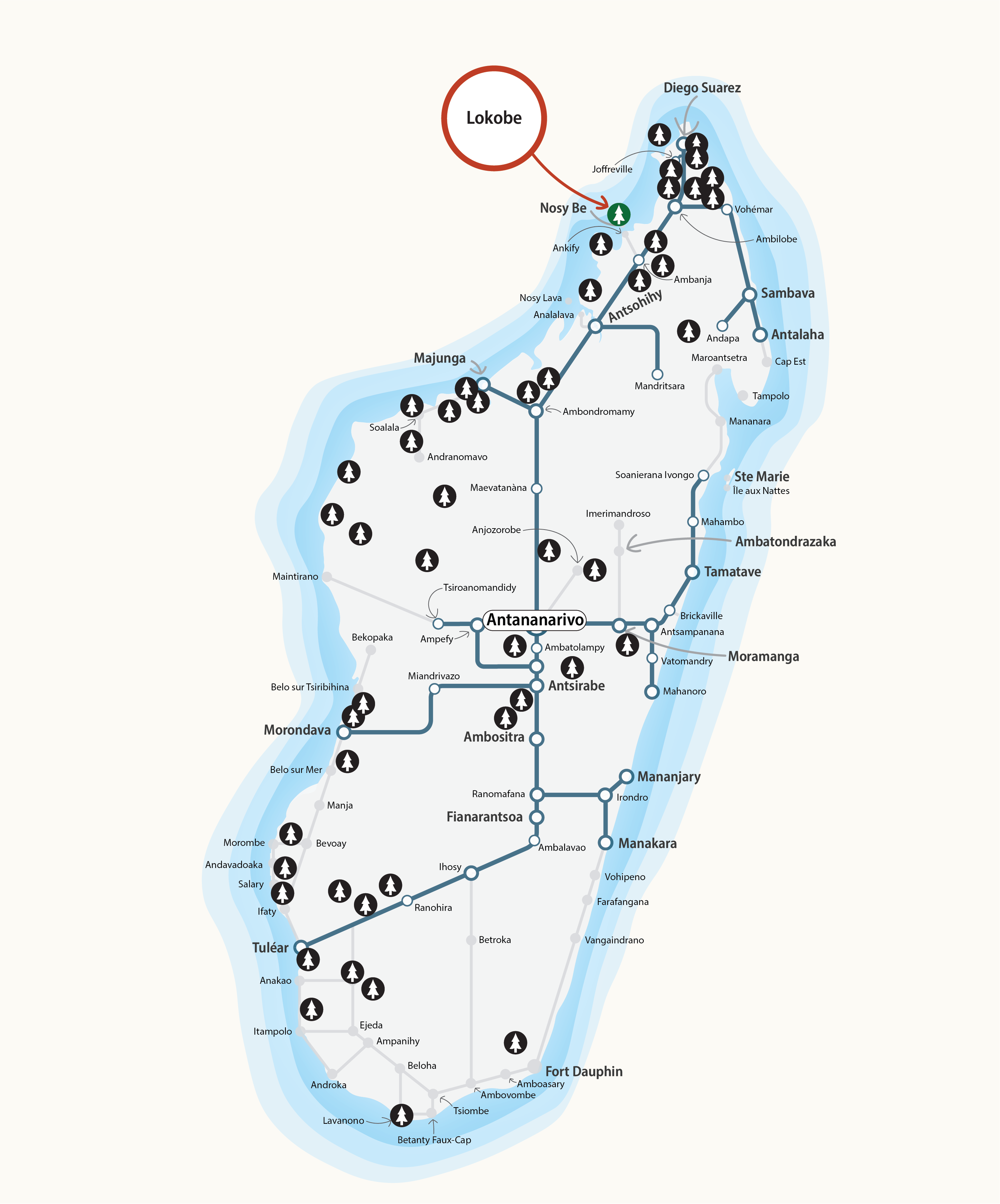 National Parks Map - Lokobe