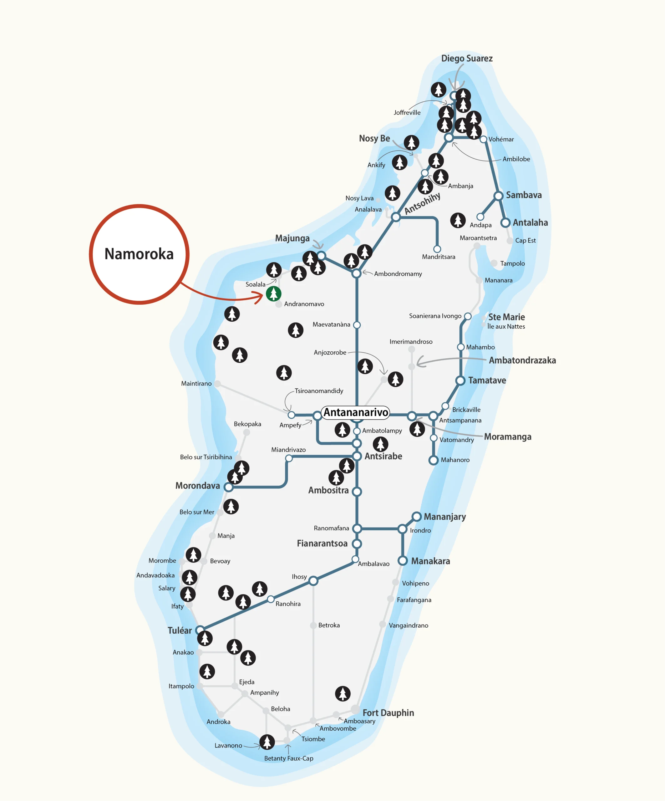 National Parks Map - Namoroka