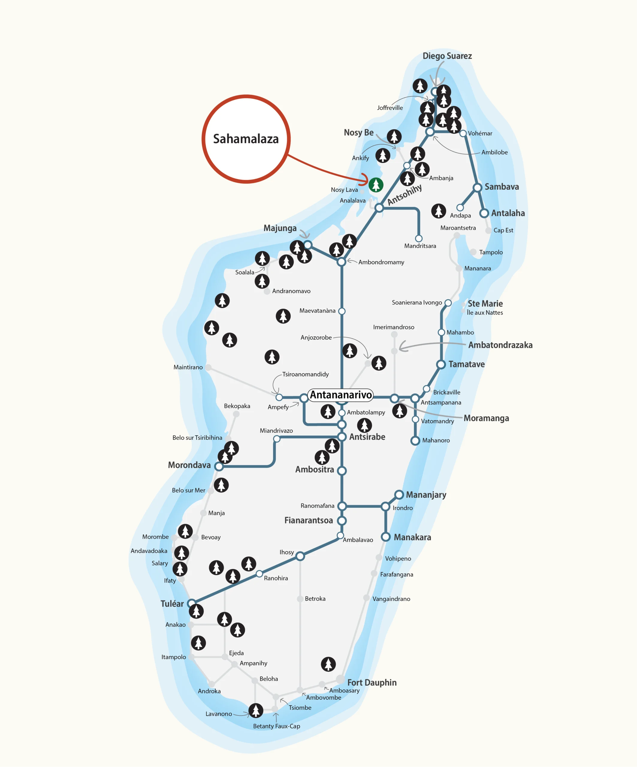 Map - Sahamalaza