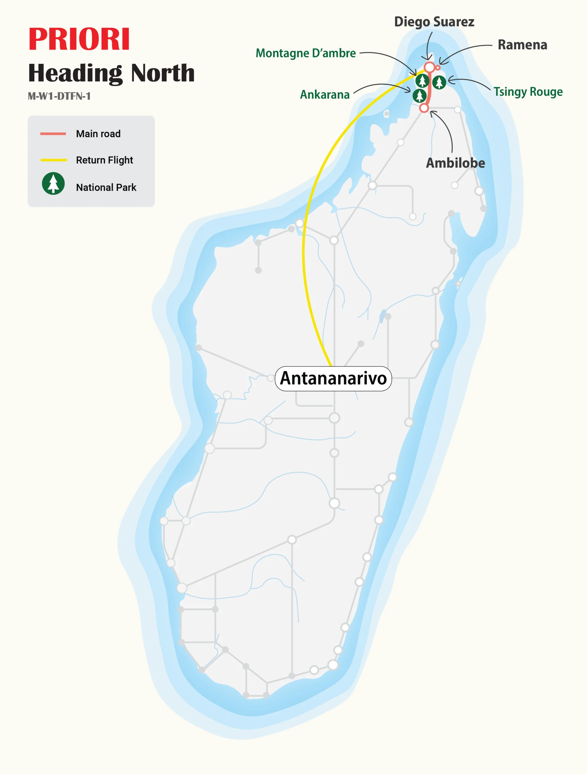 Map - Heading North