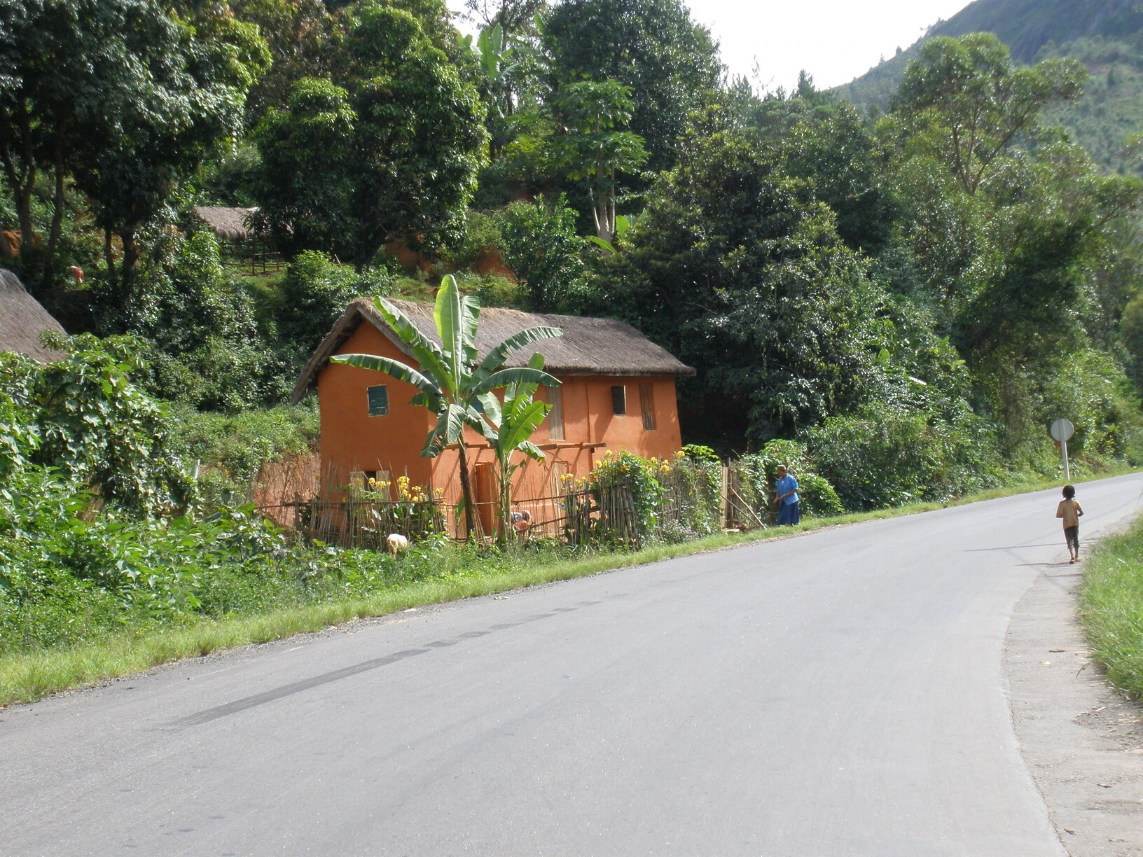 Paved road in Madagascar